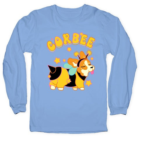 Corbee Corgi in a Bee Costume Longsleeve Tee