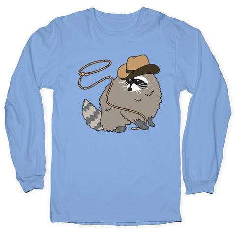 Cowboy Raccoon Lasso Longsleeve Tee
