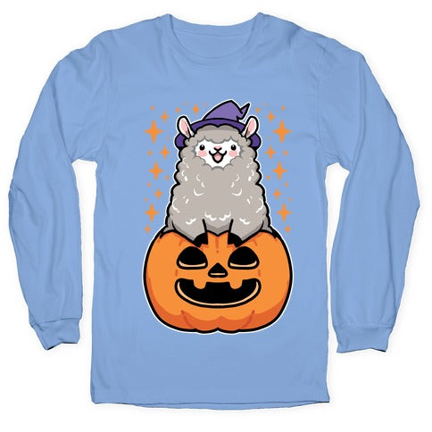Cute Halloween Alpaca Longsleeve Tee