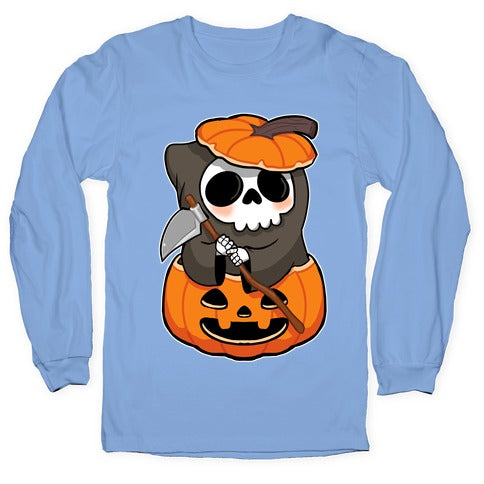 Cute Halloween Grim Reaper Longsleeve Tee