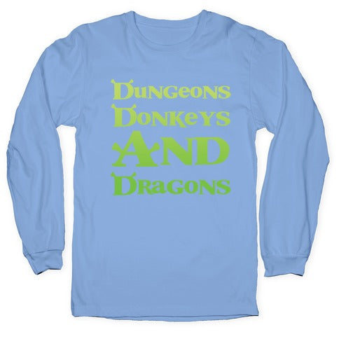Dungeons, Donkeys and Dragons Longsleeve Tee