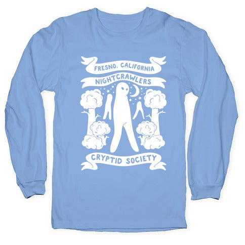 Fresno Nightcrawlers Cryptid Society White Print Longsleeve Tee
