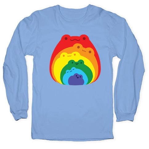 Frogs In Frogs In Frogs Rainbow Longsleeve Tee