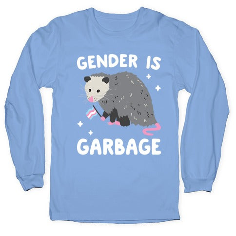 Gender Is Garbage Trans Opossum Longsleeve Tee