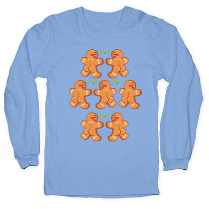 Gingerbread Butts Pattern Longsleeve Tee