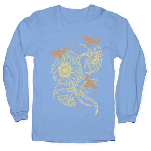Honeybees & Sunflowers Longsleeve Tee