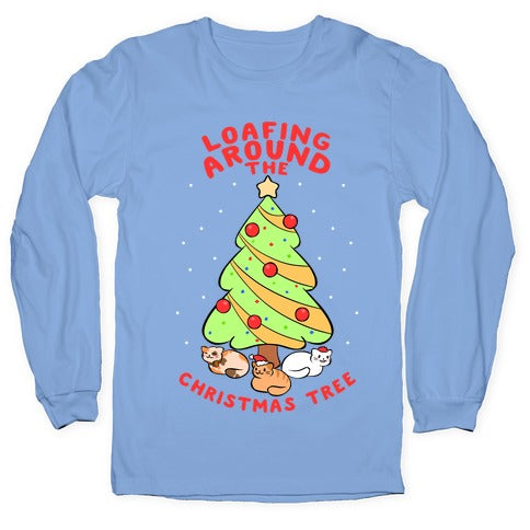 Loafing Around The Christmas Tree Longsleeve Tee