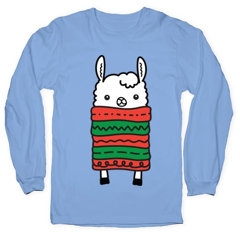 Long Llama Scarf Longsleeve Tee