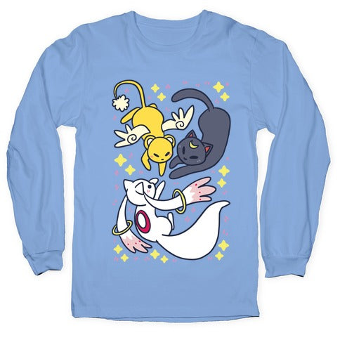 Magical Mascots - Luna, Kero and Kyubey Longsleeve Tee