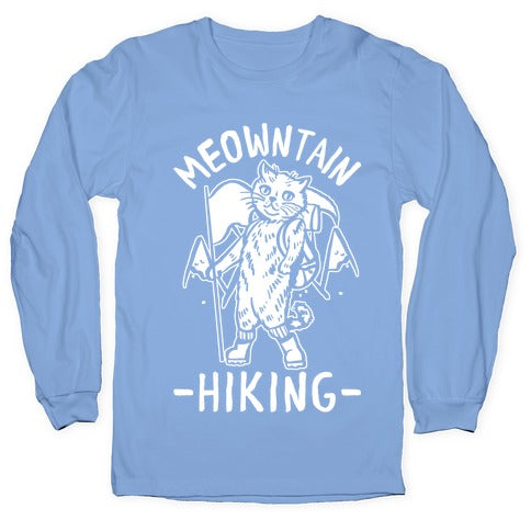 Meowntain Hiking Cat Longsleeve Tee