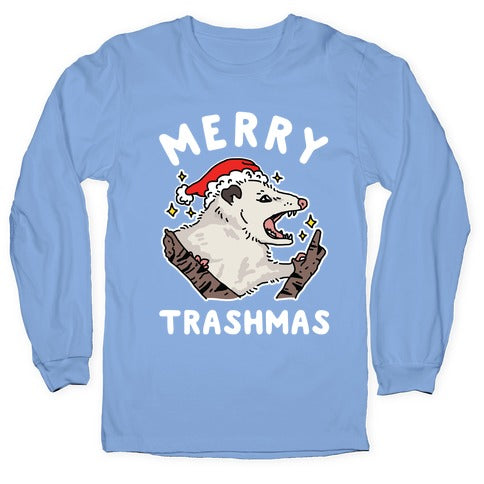 Merry Trashmas Opossum Longsleeve Tee