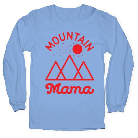 Mountain Mama Red Longsleeve Tee