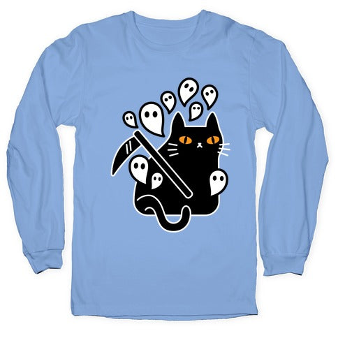 Nine Lives Reaper Cat Longsleeve Tee