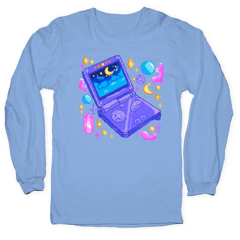 Pixelated Witchy Game Boy  Longsleeve Tee