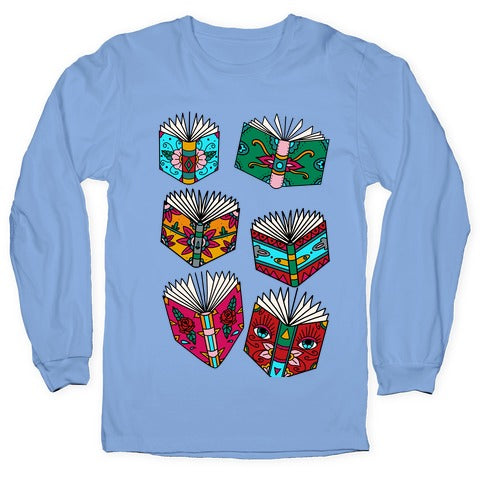 Punk Book Tattoo Pattern Longsleeve Tee