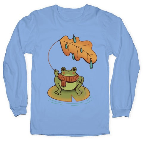 Rainy Fall Frog Longsleeve Tee