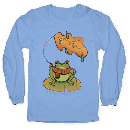 Rainy Fall Frog Longsleeve Tee