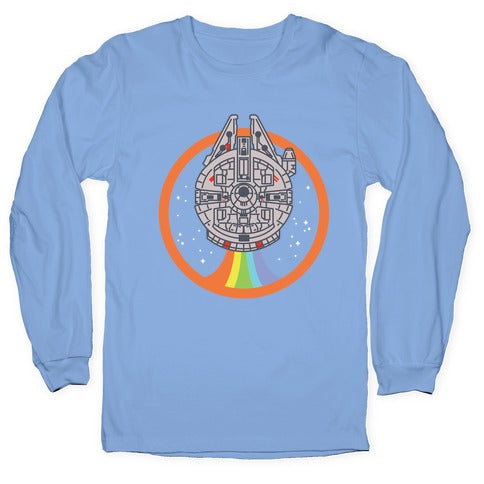 Retro Rainbow Falcon Longsleeve Tee