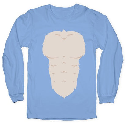 Ripped Furry Chest Longsleeve Tee