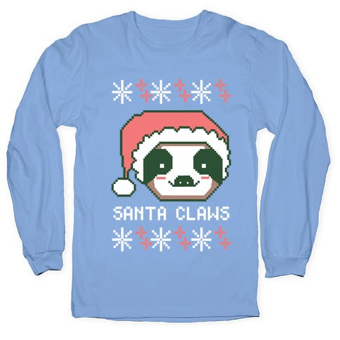 Santa Claws - Sloth Longsleeve Tee