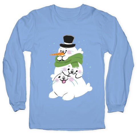 Seal Stack Snowman Longsleeve Tee