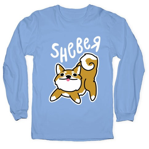 Sheber Derpy Shiba Longsleeve Tee