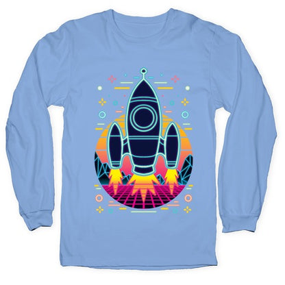 Synthwave Space Exploration Longsleeve Tee