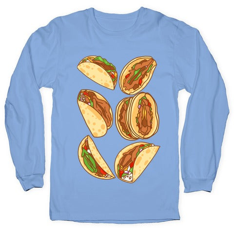 Taco Vulvas Pattern  Longsleeve Tee