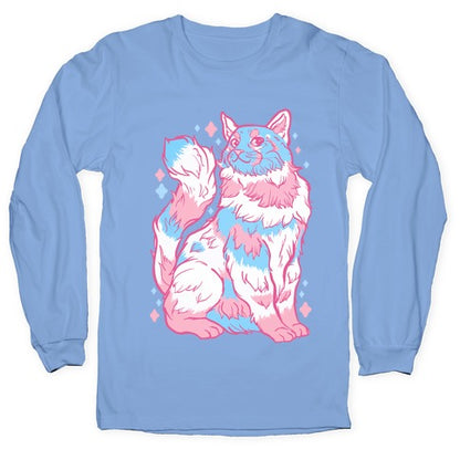 Transgender Pride Cat Longsleeve Tee