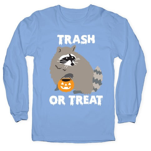 Trash Or Treat Raccoon Longsleeve Tee