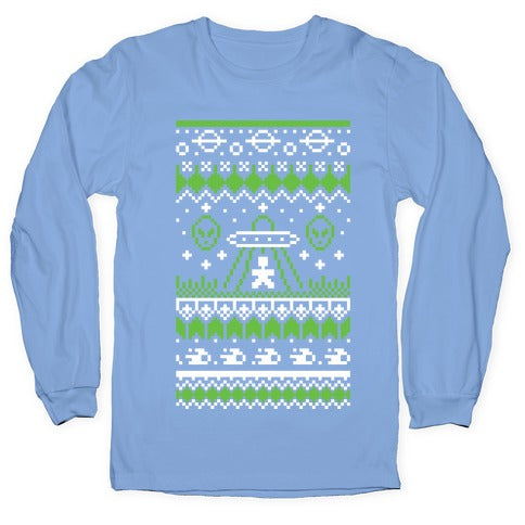 Ugly Alien Christmas Sweater Longsleeve Tee