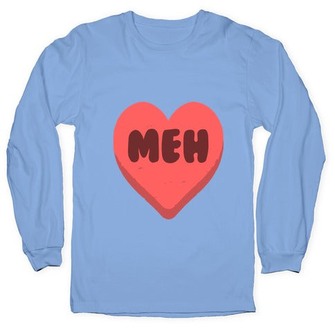 Valentine's Day Heart Meh Longsleeve Tee