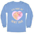 You Make My Heart Saur Longsleeve Tee