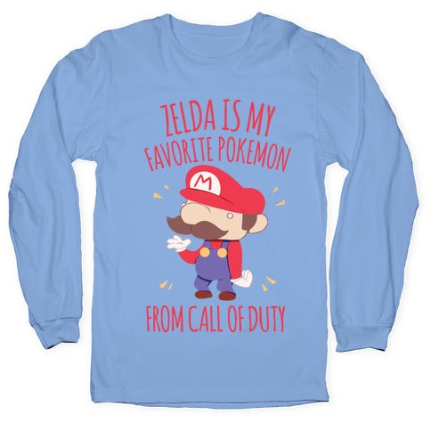 Zelda Is My Favorite Pokemon Longsleeve Tee