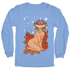 Zodiac Pinup Cancer Longsleeve Tee