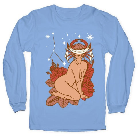 Zodiac Pinup Cancer Longsleeve Tee