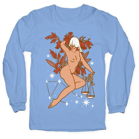 Zodiac Pinup Libra Longsleeve Tee