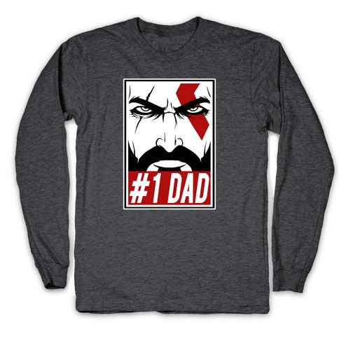 #1 Dad: Kratos Longsleeve Tee