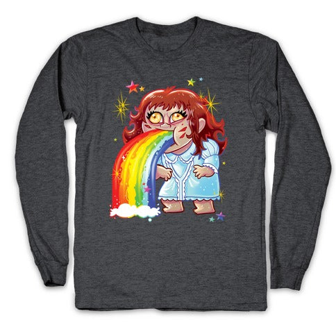 90's Rainbow Barfing Exorcist Longsleeve Tee