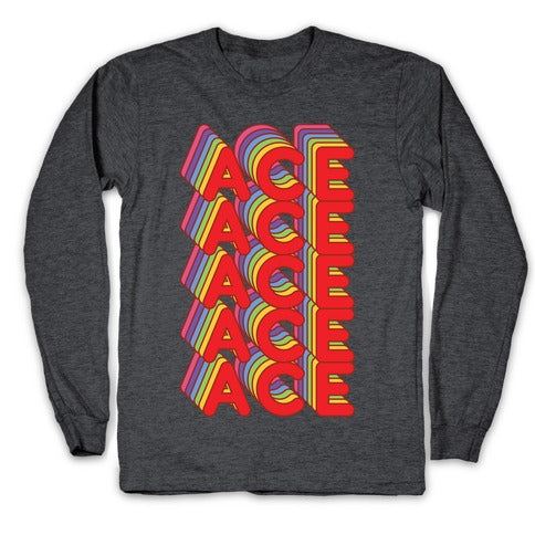 ACE Retro Rainbow Longsleeve Tee