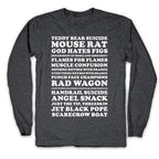 Andy Dwyer Band Names Longsleeve Tee