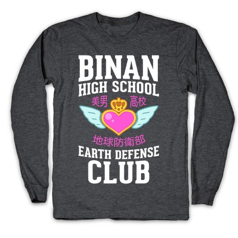 Binan High School Earth Defense Club (Pink) Longsleeve Tee