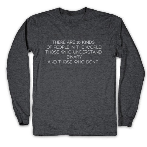 Binary (light) Longsleeve Tee