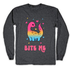 Bite Me Dinosaur Longsleeve Tee