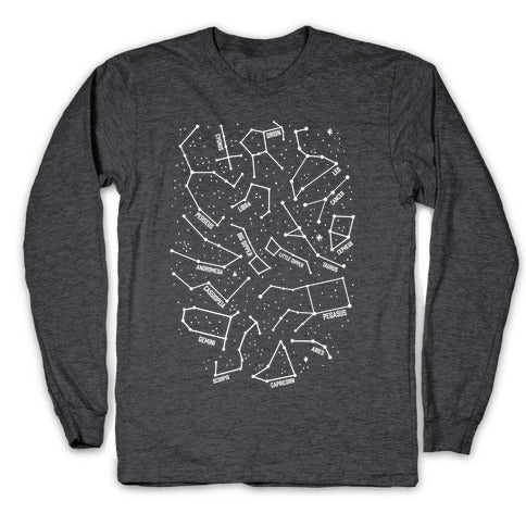 Constellation Star Pattern Longsleeve Tee