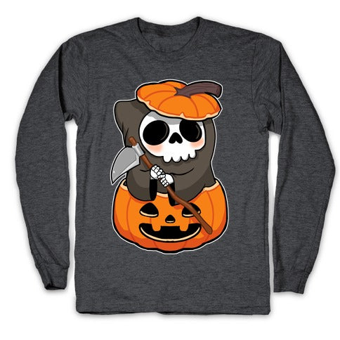 Cute Halloween Grim Reaper Longsleeve Tee