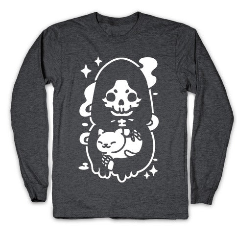 Death and Kitty Longsleeve Tee