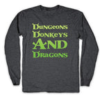 Dungeons, Donkeys and Dragons Longsleeve Tee