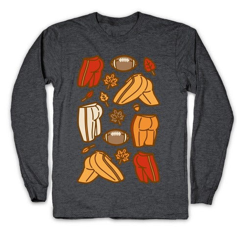 Fall Football Butts  Longsleeve Tee