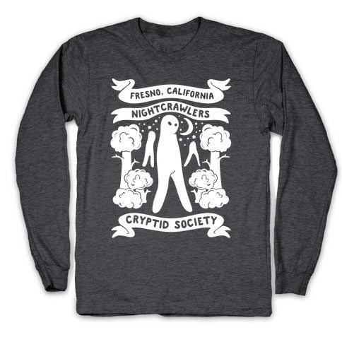 Fresno Nightcrawlers Cryptid Society White Print Longsleeve Tee